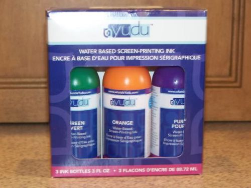 YUDU Screen-Printing 3 oz. SECONDARY Inks set - NEW!