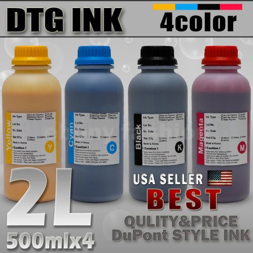 500ml x 4 Colors DTG VIPER DuPont Style Textile ink Direct To Garment Printers