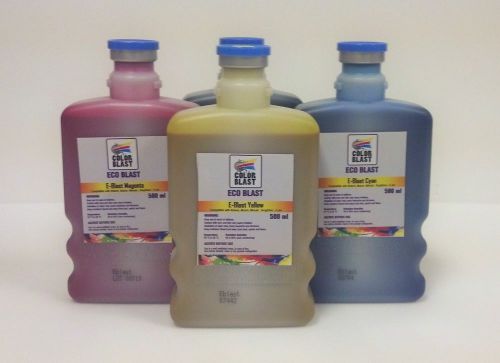 E-blast eco-sol bulk ink (1 500ml bottle each of cmyk) for sale