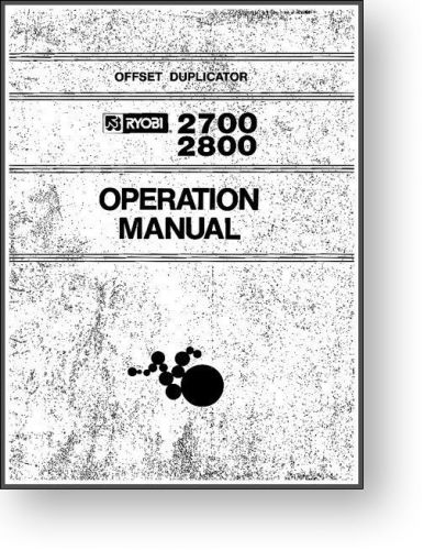 Ryobi 2800 Operator&#039;s Manual