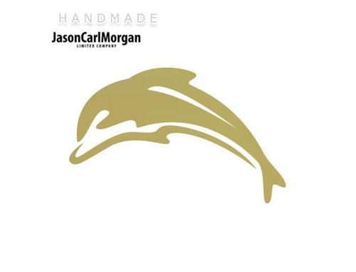 JCM® Iron On Applique Decal, Dolphin Gold
