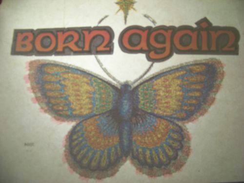 &#034;Born Again&#034;  T-shirt  Transfer (Iron-on heat transfer only)