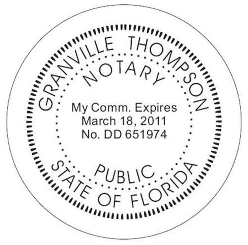 For florida new round self-inking notary seal rubber stamp for sale