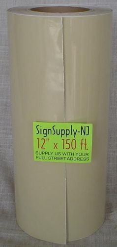 12&#034; x 50yd beige gloss sign vinyl for cutter plotter graphics crafts new for sale