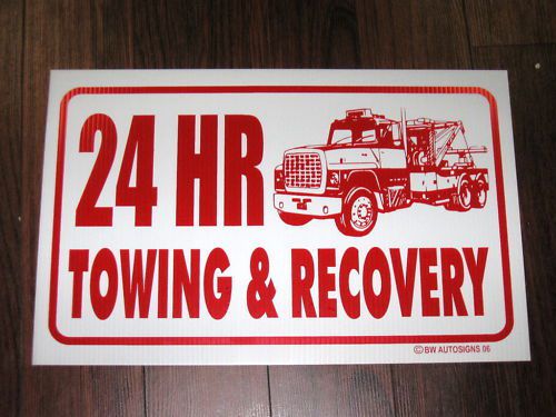 Auto repair / wrecker shop sign 24 hr towing &amp; recovery for sale