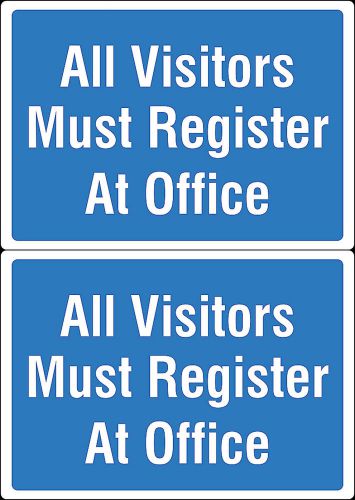 All Visitors Must Register At Office Pass Safety Warehouse Policy School s167