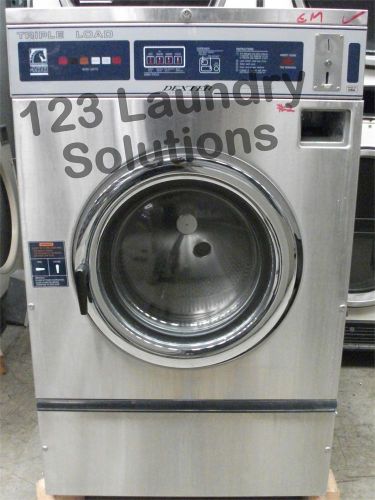 Dexter triple load t400 frontload washer 220-240v stainless steel wcn25aass used for sale