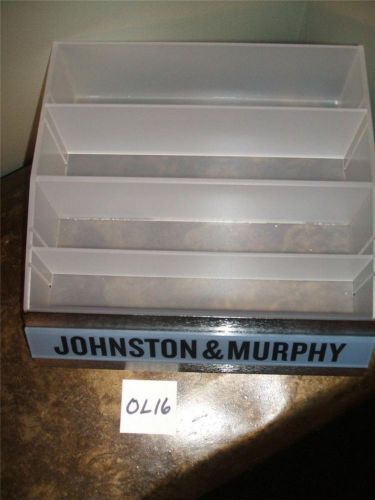 Johnston &amp; Murphy Acrylic Store Display Box 10 X 10 Inches     OL16 - 69