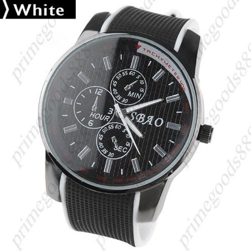 Unisex round case style quartz wrist in white free shipping for sale