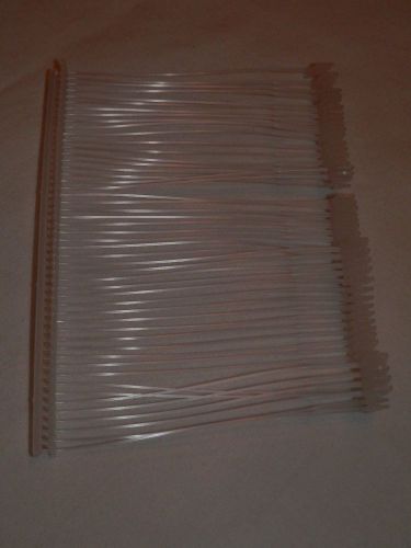 1000-3&#034; INCH REGULAR CLEAR PRICE TAG TAGGING BARBS FASTENERS