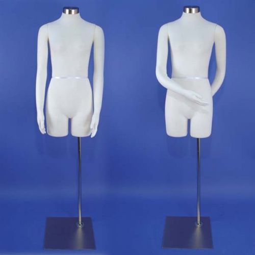 Brand New White Dress Form Female Mannequin with Flexible Arms F01-SW 