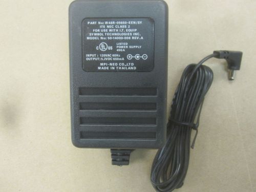 (lot of 6) symbol 50-14000-008 ac adapter 5.2vdc 650ma for p300 &amp; ls4004i-i514 for sale