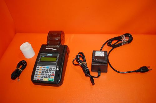 Hypercom t7 plus credit card terminal card reader w/power supply t7+ for sale