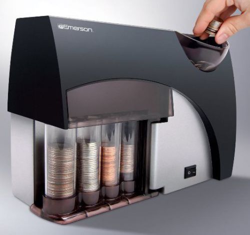 Bank Automatic Coin Money Sorter Boxed Counter Machine Use Barrel Wrappers Box