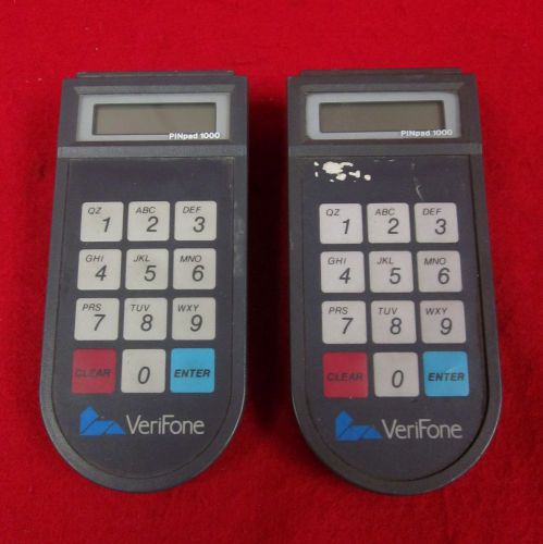 Lot of 2 Verifone Pinpads 1000 POS PIN Pads Tested Working (4942)