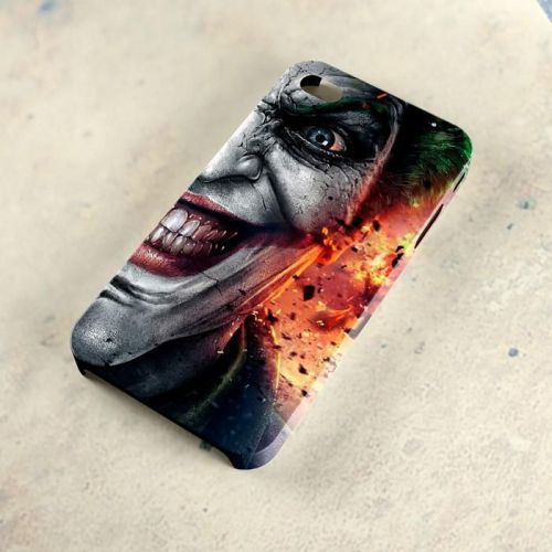 Joker Batman Movie Scary Face A29 3D iPhone 4/5/6 Samsung Galaxy S3/S4/S5