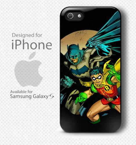 New Batman and Robin in Action black white Case For iPhone and Samsung