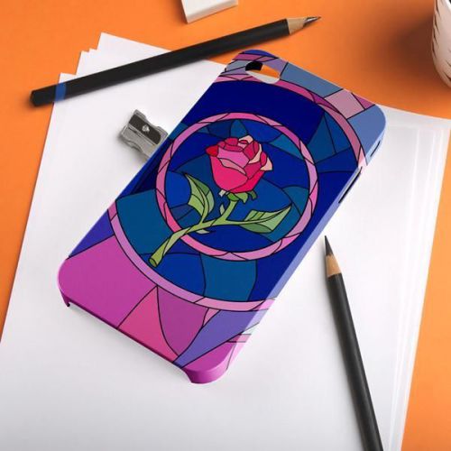 Rose Beauty And The Beast Stain Glass iPhone A108 Samsung Galaxy Case