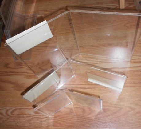 Acrylic Sign Displays multiple sizes Lot of 7 Pieces