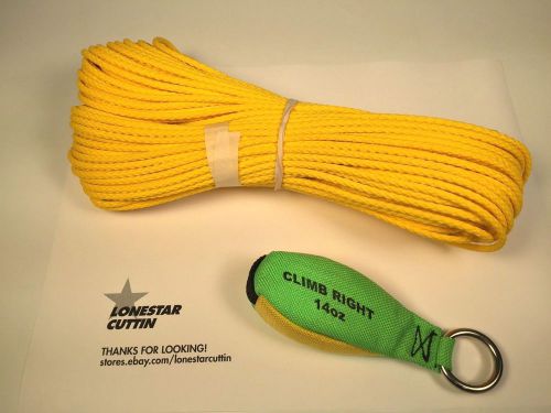 Climb right throw weight &amp; line kit 14oz weight 150&#039; rope 36002 spyder for sale