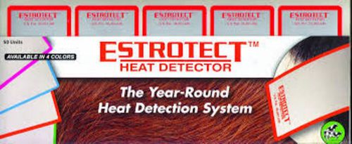 Estrotect heat estrus detector patches estroalert 5 ct red ai breeding cattle for sale