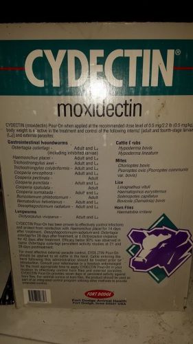 CYDECTIN Pour On Cattle Cows Dairy Worm Lice Mange 10 Liter