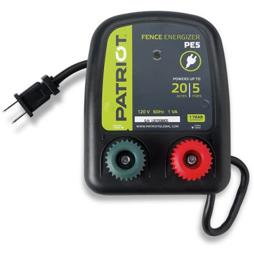 Patriot PE 5 Fence Charger/Energizer 5 Mile 110 ac
