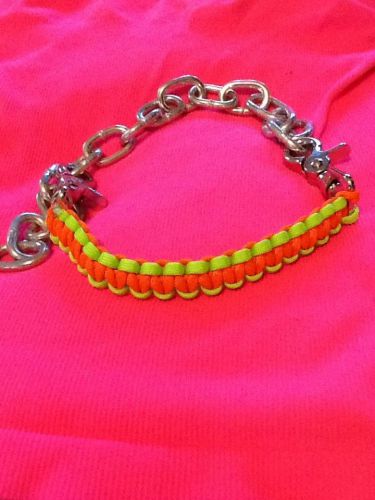 show goat collar Neon Lime Green And Orange
