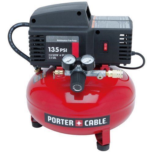 NEW PORTER-CABLE PCFP02003 3.5-Gallon 135 PSI Pancake Compressor