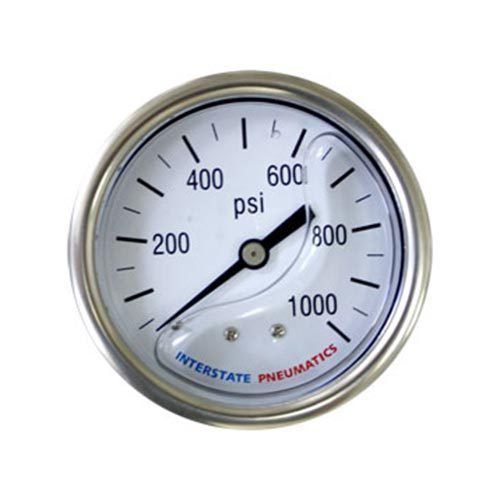 1000 psi 2-1/2&#039; dial 1/4&#039; npt rear mount oil filled pressure gauge - g7122-1000 for sale