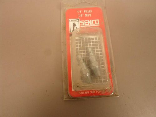 Package of 2 senco 1/4&#034; plug 1/4&#034; mpt air tool connectors for sale