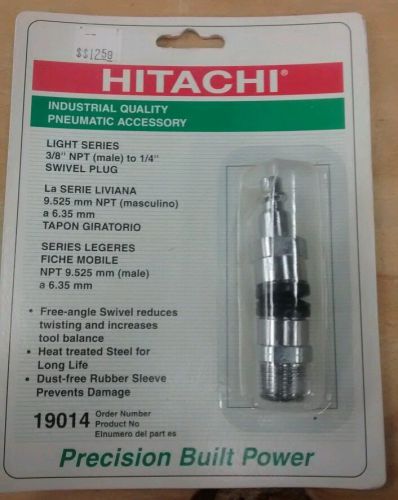 Hitachi Pneumatic Accessory Light Series 3/8&#034; NPT (male) to 1/4&#034; Swivel Plug. 19