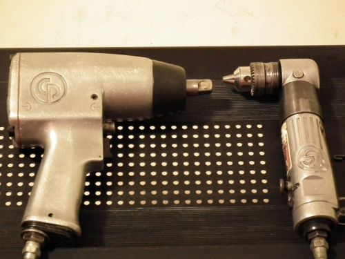 C.p. cp879 - 3/8 inch reversible angle air drill &amp; cp734h - 1/2” air impact wren for sale
