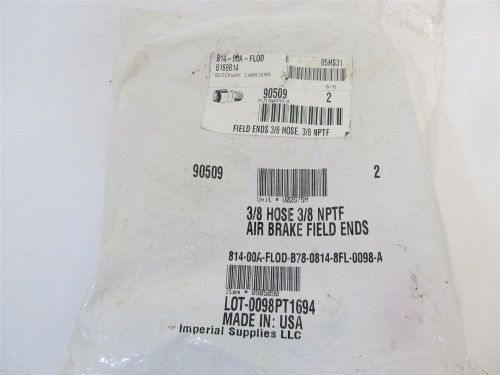 Imperial supplies 90509, air brake field ends 3/8&#034; hose, 3/8&#034; nptf for sale