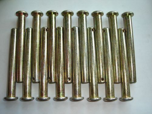 Lot Of 16 Clevis Pins 12 MM 4&#034; 100MM Long .468 Dia Mower Tractor Machinist Hitch