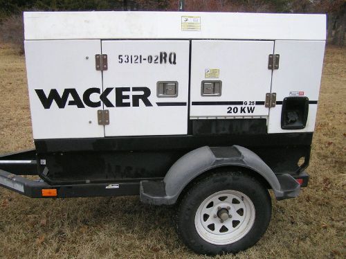 WACKER G25 GENERATOR       (814hrs)    (EXXXCOND)