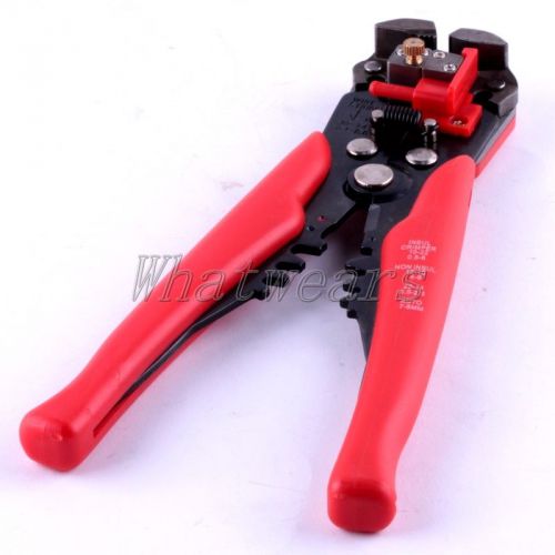 Wire stripper cutter terminal crimper automatic crimping striping tool - red qqu for sale