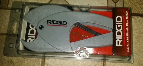 Ridgid Plastic Pipe Cutter  Model 138 Ratchet Type Cuts 1/8&#034; thru 1-1/2&#034;