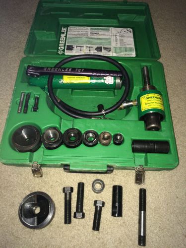 Greenlee 7646 Ram and Hand Pump Hydraulic Driver Kit with Punches and Extras!