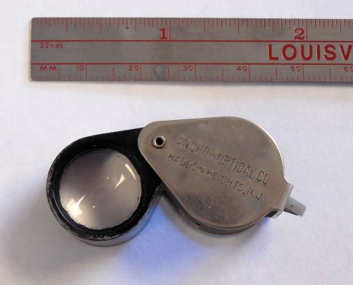 Vintage Hastings 10X Triplet Magnifier Loupe Anchor Optical