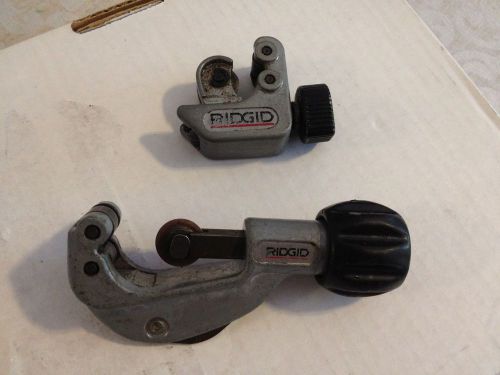 Lot of (2) ridgid pipe cutter rigid pipe cutter set no.150  no.101 for sale