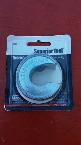Superior tool 3/4-in copper tube cutter  model 35034 for sale