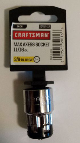 New craftsman 3/8 in. dr. universal max axess 11/16 in socket # 29248 for sale