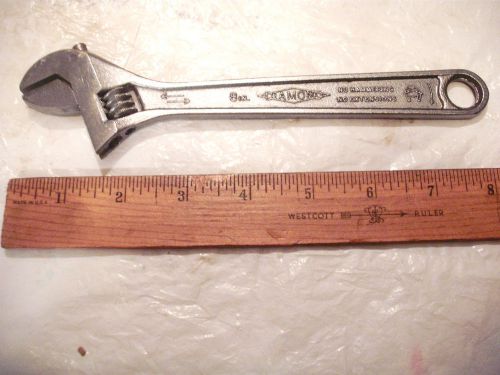 vintage DIAMOND   8&#034; ajustable wrench forged in USA
