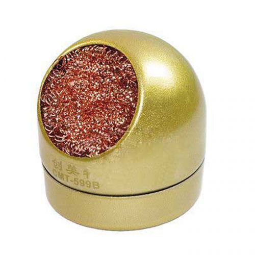 Solder Soldering Iron Tip Cleaner Clean Copper Wire Sponge Set Ball Metal Box ki