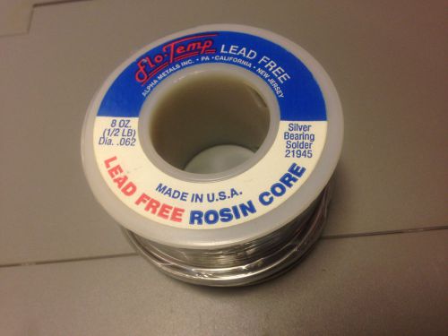 LEAD FREE ROSIN CORE Silver Brearing SOLDER BY ALPHA METALS INC 21945