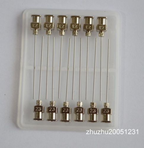 24pcs 1.5&#034;  23ga blunt stainless steel dispensing syringe needle tips for sale