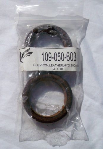 Lot of 10 Kremlin 109.050.603 Chevron Leather Rings Seals HYD 100/120 Qty 10