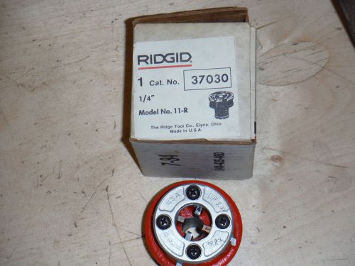 RIDGID 11-R 37030 1/4&#034; PIPE THREADING DIE WITH BOX POSSIBLE NEW