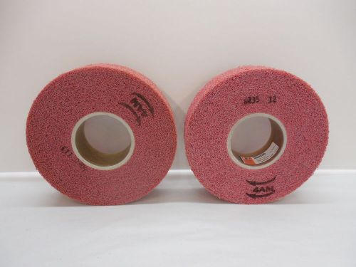 2 Standard Abrasive 85782  Metal Finish Wheels 8&#034; x 2&#034; x 3&#034; Med